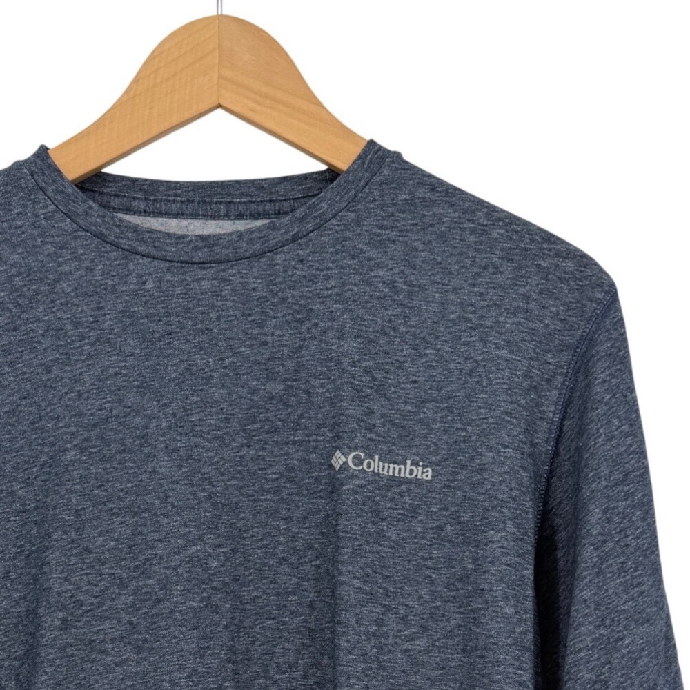 Columbia Mens Omni-Wick Short Sleeve T-Shirt Navy Blue Heather Size M